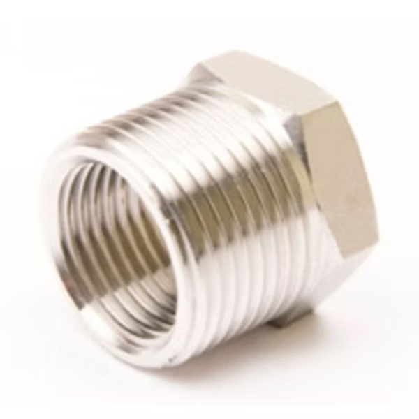 Stainless steel bushing with male and female thread